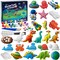 Kids Arts and Crafts Plaster Painting Craft Kit Art Set - Painting Your Own Space Dinosaurs & Marine Life Figurines - Ceramic Painting Kit for Kids, Girls, Boys, Toddlers